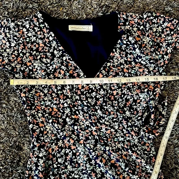 Abercrombie & Fitch floral spring dress women’s size small - Picture 8 of 13